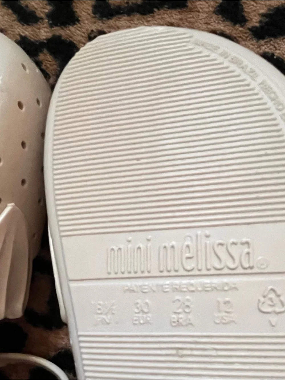 BEIGE MARY JANE JELLY FLAT | MINI MELISSA | SIZE 12